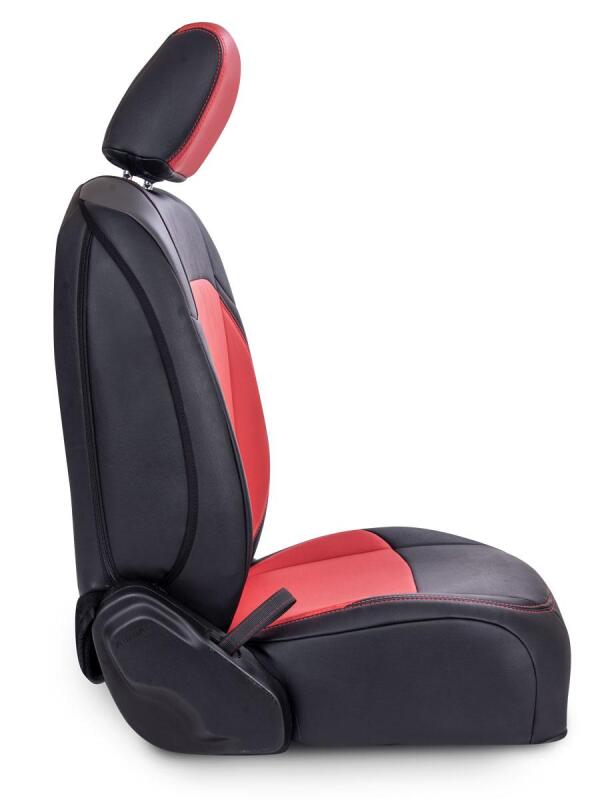 Jeep Gladiator JT Front Seat Covers - PRP Seats - Molle Back - Black/Teal - `20-`27